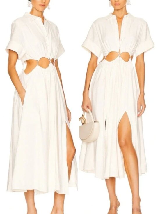 cult gaia Dresses & Skirts - Cult Gaia Keegan Cutout Midi Dress